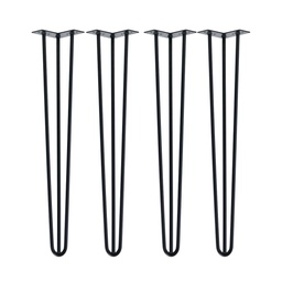 PATA MESA HAIRPIN LEG HORQUILLA HIERRO REGULABLE PACK X 4u.
