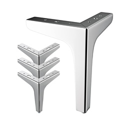 Pata Mueble Sillon L Metal Antideslizante Pack X 4u.