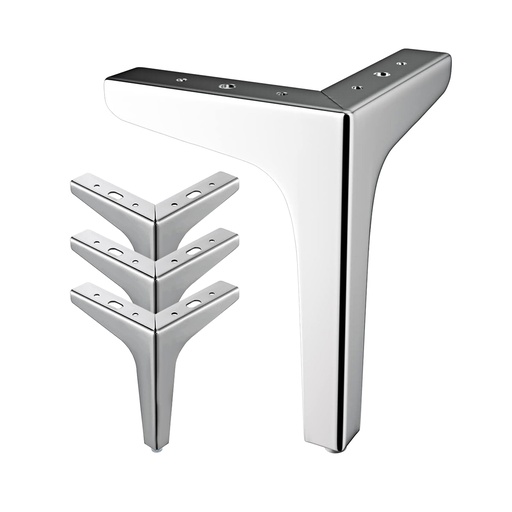 [ML.731] PATA MUEBLE SILLON L METAL ANTIDESLIZANTE PACK x4u.