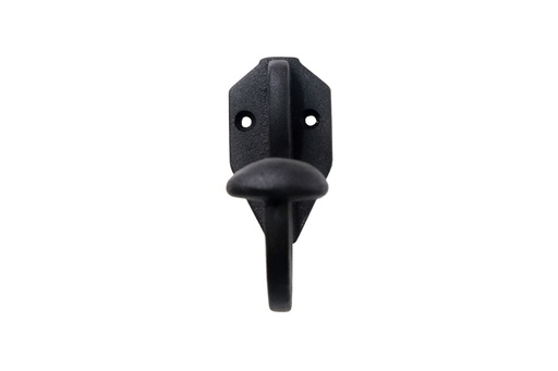[AR.A47-N] PERCHA RUSTICA GRANDE SIMPLE PINTADA NEGRA x1u.