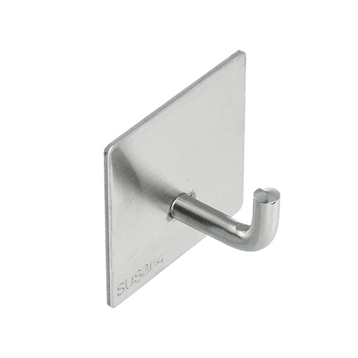 [BR.WC-206-A] PERCHA SIMPLE AUTOADHESIVA GANCHO 90°