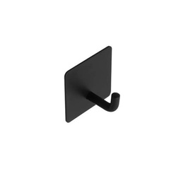 Percha Autoadhesiva 1 Gancho Baño Cocina Inoxidable Negro Negro