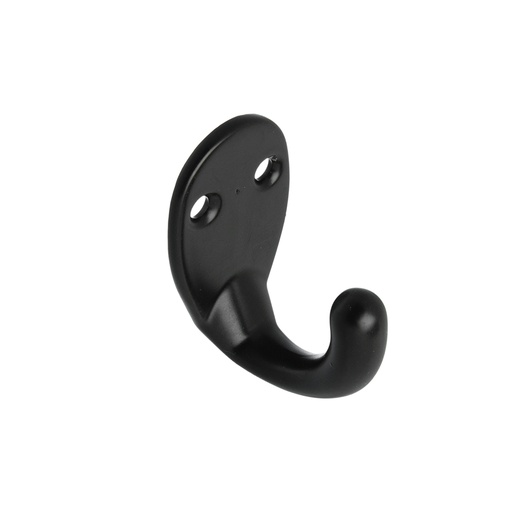 [ML.401] PERCHA SIMPLE NEGRA 38x21x29mm PACK X 5