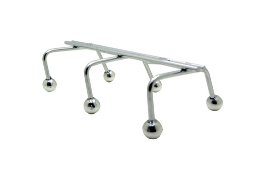 [SO.09-821] PERCHERO T/ EUROPEO x 3 CROMADO x1u.