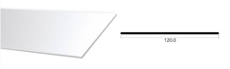 PERFIL ALUMINIO PLANO P120 120x1.5mm x3mts