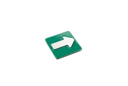PLACA FLECHA VERDE x1u.