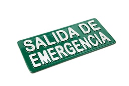 PLACA SALIDA VERDE x 1u.