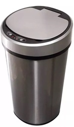PORTA RESIDUOS AUTOMATICO 12 LTS ACERO INOXIDABLE