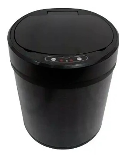 [BR.TBA-408-N] PORTA RESIDUOS AUTOMATICO 8 LTS NEGRO