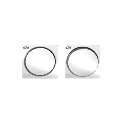 [DA.REJ0IMP100] REJILLA DESAGUE QUICK CLACK 10x10  ACERO INOXIDABLE x1u.