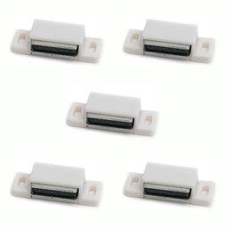 RETEN CON IMAN SIMPLE BLANCO PACK X 5u.