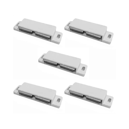 [ML.636] RETEN IMAN DOBLE BLANCO PACK X 5u.