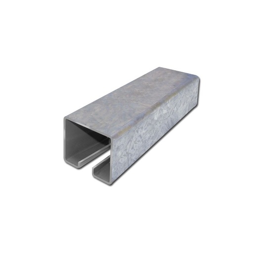 [RM.H01A2] RIEL SUPERIOR 168 DE ALUMINIO ANODIZADO x2mts.