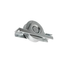 RUEDA ACERO TRAFILADO “V” C/RULEMAN 90mm C/SOPORTE CHAPA