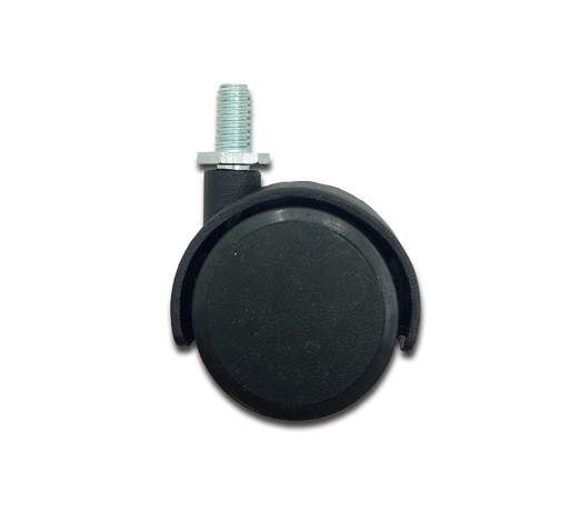 [HF.40/1] RUEDA NYLON DOBLE NEGRA 40mm 5/19" 13