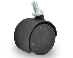 RUEDA NYLON DOBLE NEGRA 40mm 5/8 " 133