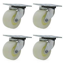 RUEDA NYLON GIRAT. 75mm PACK X 4u.