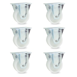 RUEDA POLIP FIJA  50mm PACK X 6u.