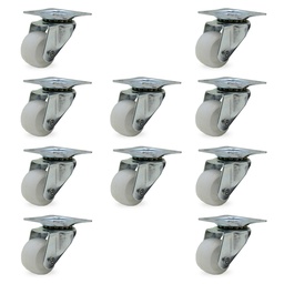 RUEDA POLIP GIRAT. 25mm PACK X 10u.