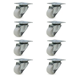 RUEDA POLIP GIRAT. 30mm PACK X 8u.
