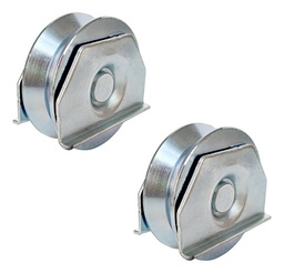 Rueda Porton Corredizo Canal Y Con Soporte X2u. Dannok 70mm