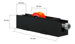 RUEDA SIMPLE CAJA PLASTICA - LINEA MODENA 45 x1u.
