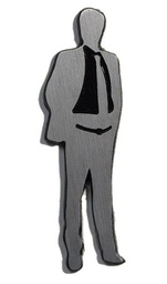 SILUETA ELEGANTE HOMBRE x1u.