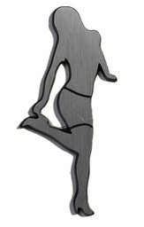 SILUETA ELEGANTE MUJER x1u.