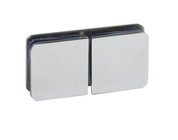 SOPORTE FIJO 180° CROMADO (VIDRIO-VIDRIO) x1u.