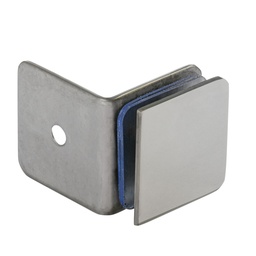 SOPORTE FIJO 90° ACERO INOXIDABLE (VIDRIO-PARED) x1u.