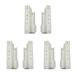 SOPORTE TRASERO P/CORREDERAS OCULTAS 199mm BCO xPar PACK X 3u.