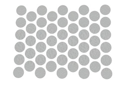 TAPA AUTOAD. 12mm. BLANCO 503 x plancha de 50u.