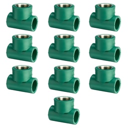 TEE FUSION R. METALICA 20mm X 1/2" PACK X 10u.