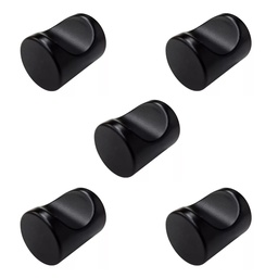 TIRADOR CILINDRO NEGRO 16x20mm PACK x5U.