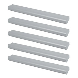 TIRADOR DE ALUMINIO 002 128mm ENTRE TORNILLOS PACK X 5u.