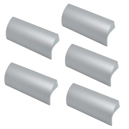 TIRADOR DE ALUMINIO 004 32mm ENTRE TORNILLOS PACK X 5u.