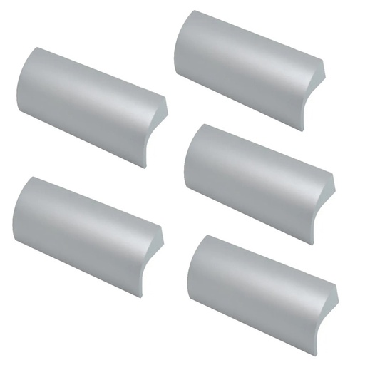 [ML.529] TIRADOR DE ALUMINIO 004 64mm ENTRE TORNILLOS PACK X 5u.