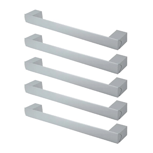[ML.519] TIRADOR DE ALUMINIO 010 160mm ENTRE TORNILLOS PACK X 5u.