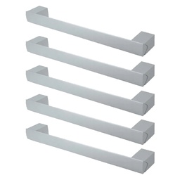 TIRADOR DE ALUMINIO 010 192mm ENTRE TORNILLOS PACK X 5u.