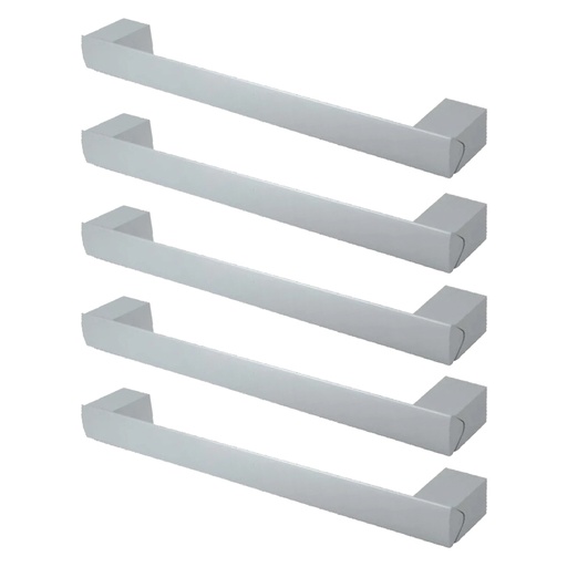 [ML.536] TIRADOR DE ALUMINIO 010 224mm ENTRE TORNILLOS PACK X 5u.