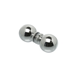 TIRADOR PARA VIDRIO MOD ESFERICO JUEGO CROMO