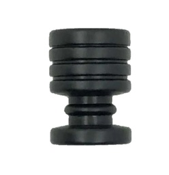 TIRADOR RAYADO NEGRO 18x25mm PACK X 5u.