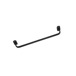 TOALLERO BARRAL PLANO SIMPLE 600x85mm NEGRO
