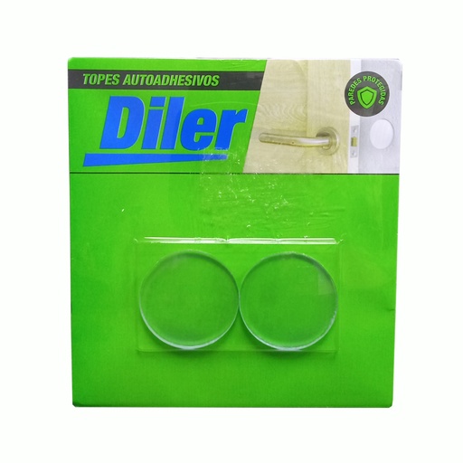 [VI.15014] TOPE AUTOAD. CIRCULAR TRANSPARENTE GRANDE- BLISTER x 2