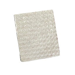 TOPE AUTOADHESIVO TRANSPARENTE PLANO 10x3mm