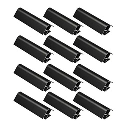 UNION ZOCALO 90° 100mm NEGRO PACK X 12u.