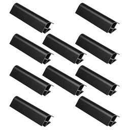 UNION ZOCALO 90° 120mm NEGRO PACK X 10u.