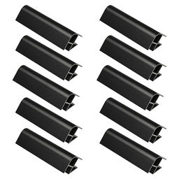 UNION ZOCALO 90° 150mm NEGRO PACK X 10u.