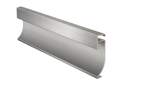 [AT.3973] ZOCALO LED 60mm x 2.50m ALUMINIO CROMO MATE